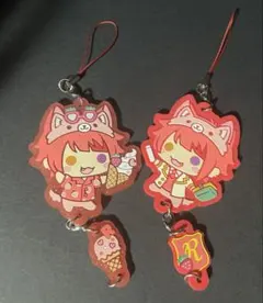 すとぷり 莉犬くん ラバーストラップ シリコンキーホルダー2個セット