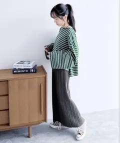 【reca / レカ】　スカート 迷わず着れる！大人のロングプリーツスカート