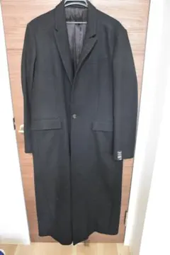 シャリーフ★未使用に近い★ロングチェスターコート★メルトン素材★ブラック SHAREEF（シャリーフ） チェスターコート 2 ブラック メンズ