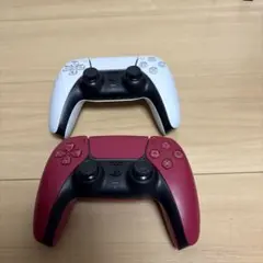 ジャンクSONY DualSense コントローラー ホワイト、レッド