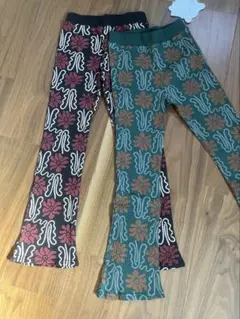 新品未使用タグ付きmidmileむくぞー 花柄 長ズボン 130cm 2色セット