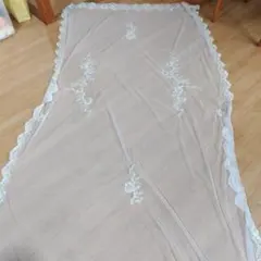 ベール　白　 刺繍入り レース