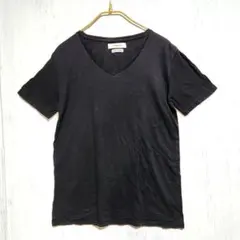 MORGAN HOMMEモルガンオム Vネック ブラックTシャツ 半袖　Sのサムネイル
