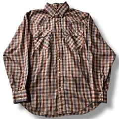70s Levi's ウエスタンシャツ チェックシャツ ビンテージ 長袖