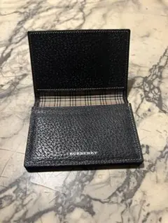 BURBERRY バーバリー 名刺入れ カードケース ノバチェック レザー美品