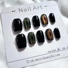 57現品　ネイルチップ　量産型　Sサイズ　黒　マグネット　可愛　まとめ買いお勧め