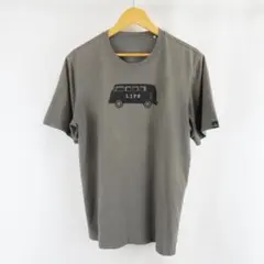 prana バス プリント ロゴ タグ Tシャツ 古着 L グレー メンズのサムネイル