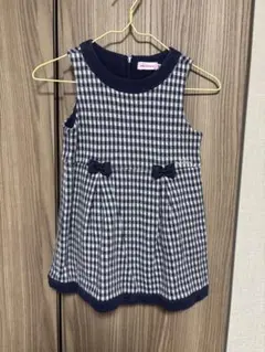 MIKIHOUSE ミキハウス　ジャンスカ　紺色　90cm