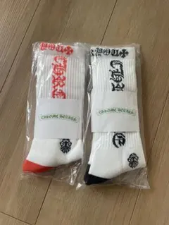 CHROME HEARTS ソックス 2足セット 黒と赤のサムネイル