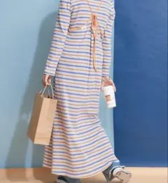 ハローサンフランシスコ ロンTee付きボーダーキャミワンピース