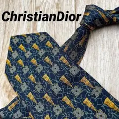 ✨極美品✨ChristianDior ネクタイ ロープ柄 ネイビー シルク100