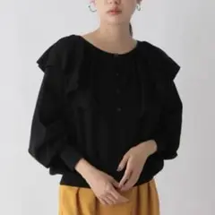 ローリーズファーム フリルニット ブラック