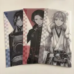 刀剣乱舞　ミニクリアファイル　加州清光・鶴丸国永・三日月宗近