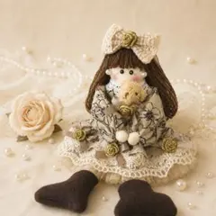 くみっきーさん専用❤️数量限定❤️ドールチャーム❤️ハンドメイド ❤️カントリードール Kyokotanさん専用❤️ドールチャーム❤️ハンドメイド