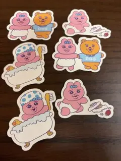 おぱんちゅうさぎ ステッカー 6枚セット