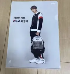 【新品未使用】BTS RM アールエムクリアファイル　フィラ