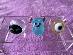 ピクサーキャラクター　ファッションリング　ロイヤルクリア　3点セット