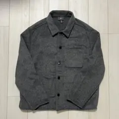 H&M レギュラーフィット ブラッシュドオーバーシャツ アウタージャケット