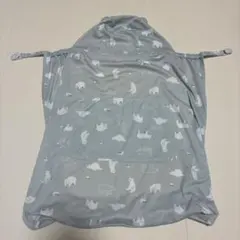 여름용 곰 무늬 후드 베이비 케이프