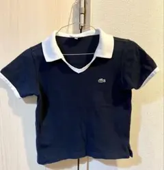 LACOSTE ネイビー ポロシャツ サイズ40 ショート丈　着丈45㌢