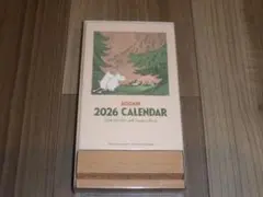 ムーミン　木製台付き卓上カレンダー