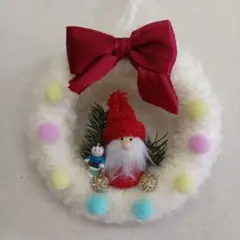 クリスマス★サンタクロースのリース