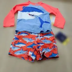 新品未使用　baby GAP サメ柄 水着・ラッシュガードセット 80cm