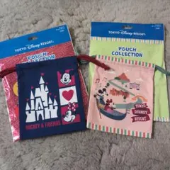 東京ディズニーリゾート　巾着　ランダム　2点セット