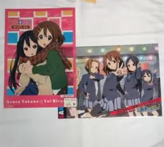 けいおん！ A3クリアポスター 2点セット（映画版 唯＆梓 / 全員集合）