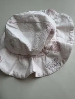 ジェラートピケ　キッズ　シェル柄ハット