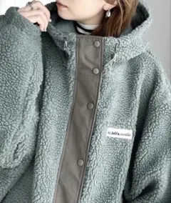 JaVa. フリースジャケット S ブルーグリーン