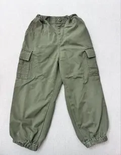 キッズカーゴパンツ カーキ GU 110cm