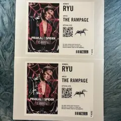 RAMPAGE 龍 タワレコ 当選パネル 直筆サイン入りフライヤー RYU RAMPAGE 龍 タワレコ 当選パネル サイン入りフライヤー RYU 2025