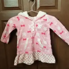 クーラクール　うさみみ　うさ耳　長袖　ピンク色　ピンク　ワンピース　プルオーバー