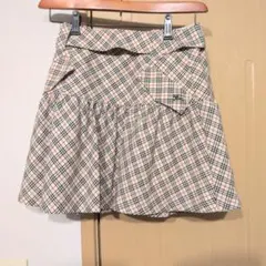 【美品】BURBERRYバーバリーブルーレーベル スカート ノバチェック フレア