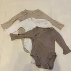 H&M オーガニックコットン ベビー肌着 6-9M 前あき