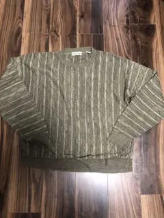 ビンテージ古着 アメリカ製 90s 立体 3D アーガイル 総柄 デザインニット