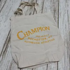 Champion トートバッグ キャンバス地　黄色　チャンピオン