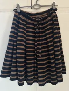 【美品】Y's Yohji Yamamoto ボーダー ニットスカート 2のサムネイル