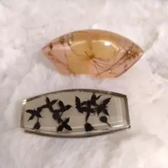 帯留　2個セット　樹脂　花
