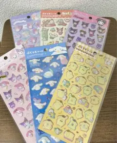 サンリオ ぷくっとシール 6種セット ダイソー