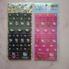 新品　ハローキティ　タイルシールセット　ヒョウ柄&日焼け
