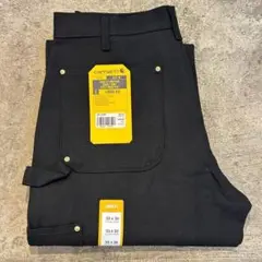 け*ん様 【希少/黒】Carhartt 01年製 ダブルニー ブラック W42× DOUBLE-FRONT WORK DUNGAREE B-01 / CARHARTT / カーハート