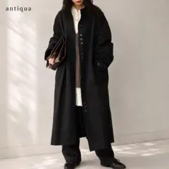 antiqua パターントルソ　レイヤードコート コート レディース アウターのサムネイル