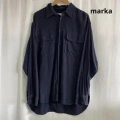 marka シルク混シャツ