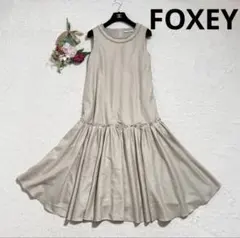 日本製☆FOXEYNEWYORK ノースリーブワンピース 40 - メルカリ