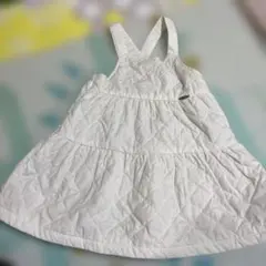 ホワイト キルティング ジャンバースカート プティマイン