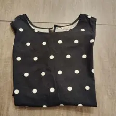 サマンサモスモス エプロンワンピース 水玉