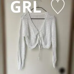 GRL クロップド Vネック カーディガン Mのサムネイル