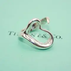 美品 Tiffany&Co. ティファニー オープンハート リング 指輪 10号のサムネイル